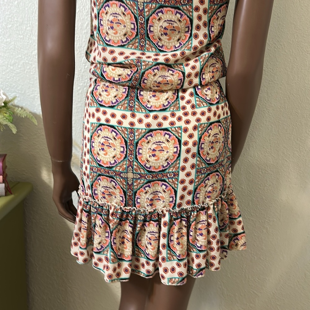 Multicolor Patterned Dress - Picture 6 of 9